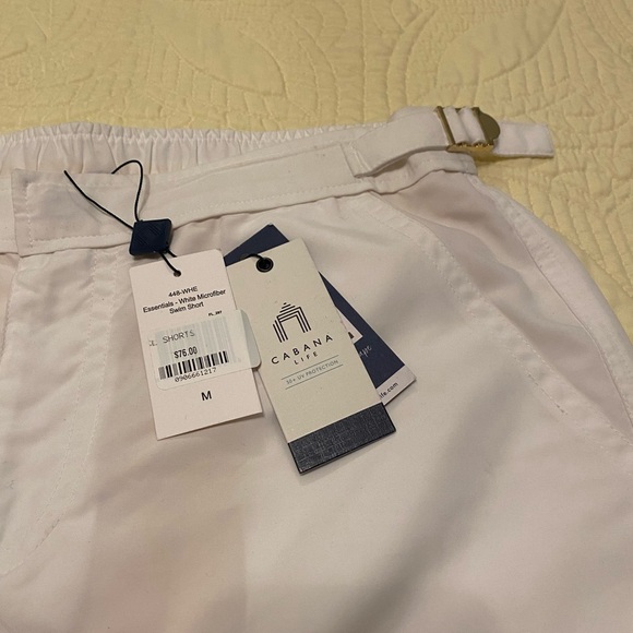 NWT Men’s or Women’s Cabana Life White Cargo Shorts Lightweight and Versatile - Picture 2 of 9